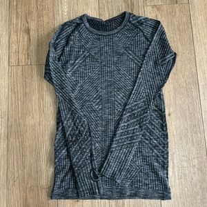 Lululemon Athletica L/S Sweater Shirt Heathered Grey 8